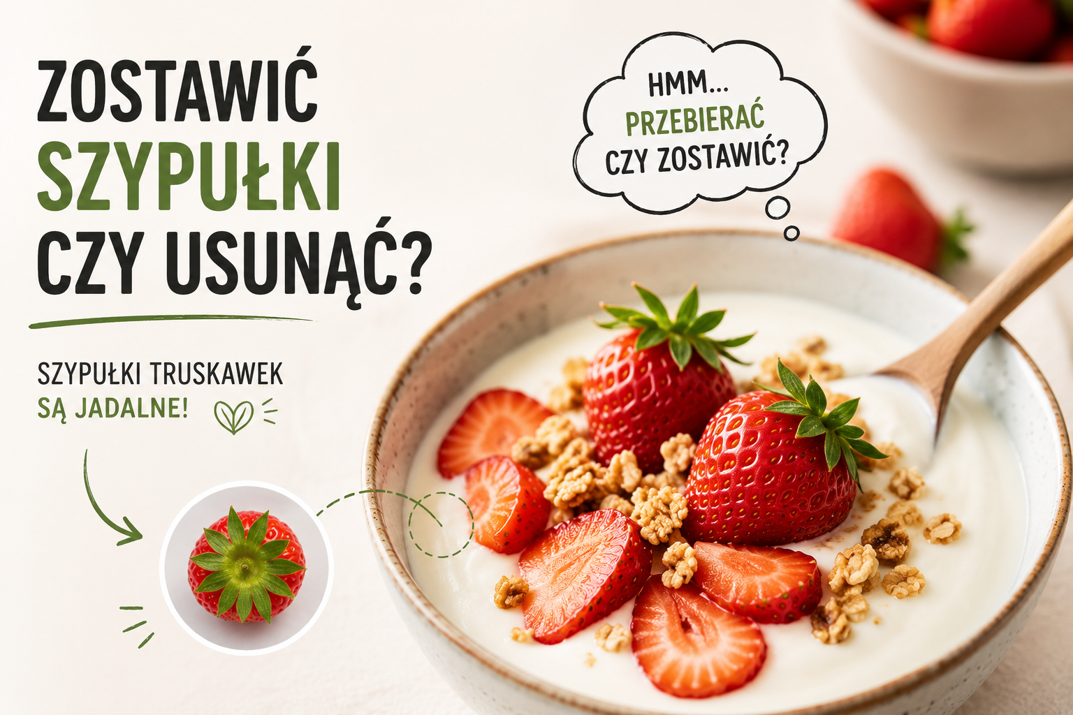 Czy szypułka z truskawki jest jadalna?