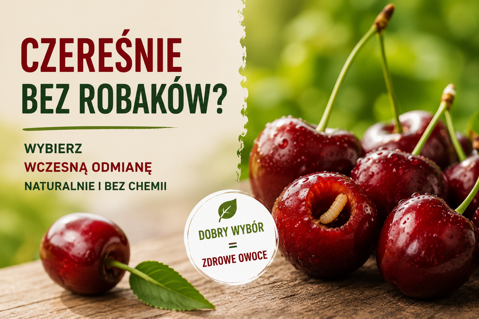 Jak uniknąć robaków w czereśni?